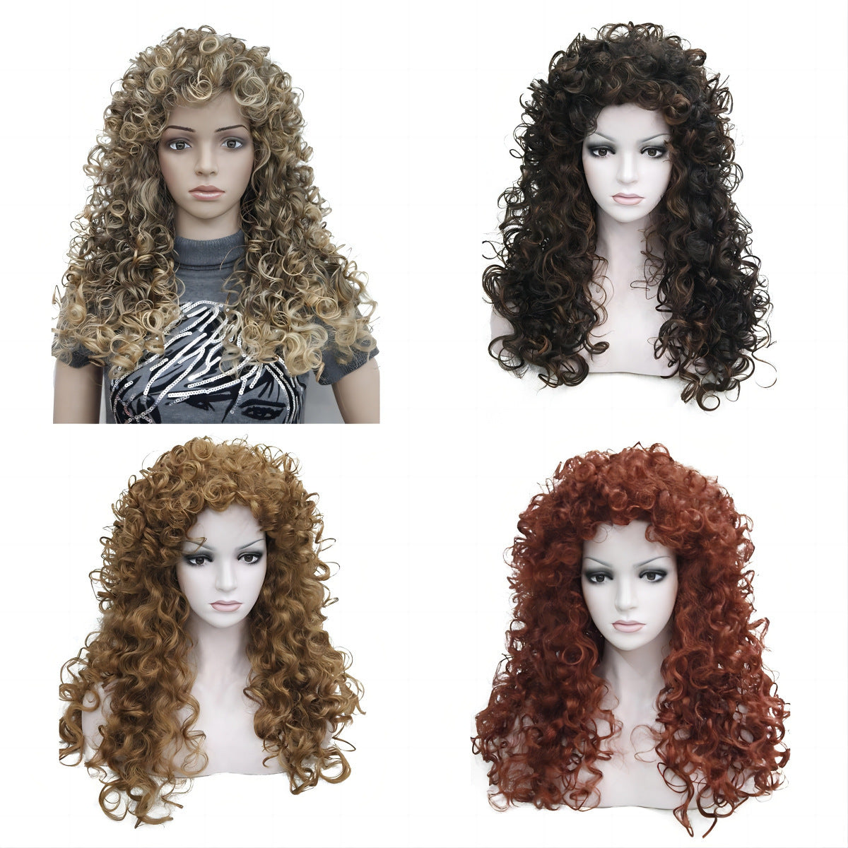 African Wigs With Small Curly Hair Women