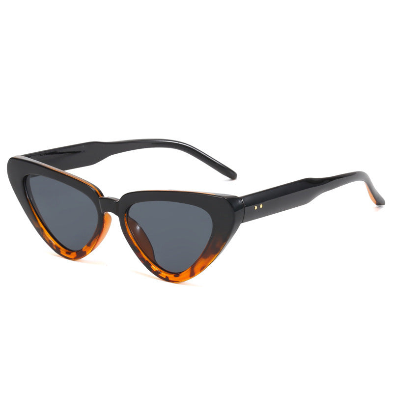 Cat-eye Triangular Sunglasses For Women Fashionable UV Protection Shades