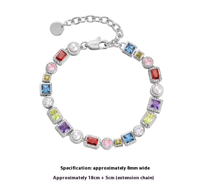 Colored Zircon Bracelets For Men And Women