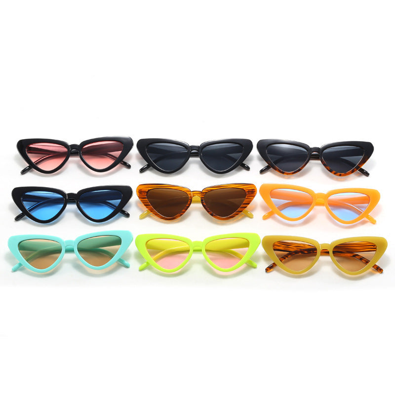 Cat-eye Triangular Sunglasses For Women Fashionable UV Protection Shades