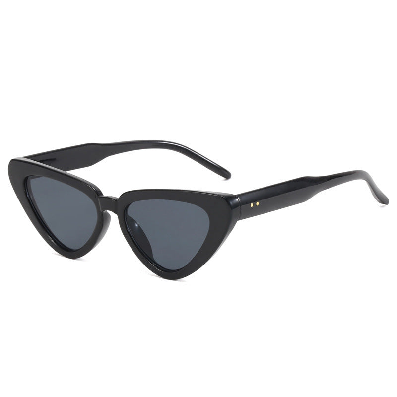 Cat-eye Triangular Sunglasses For Women Fashionable UV Protection Shades